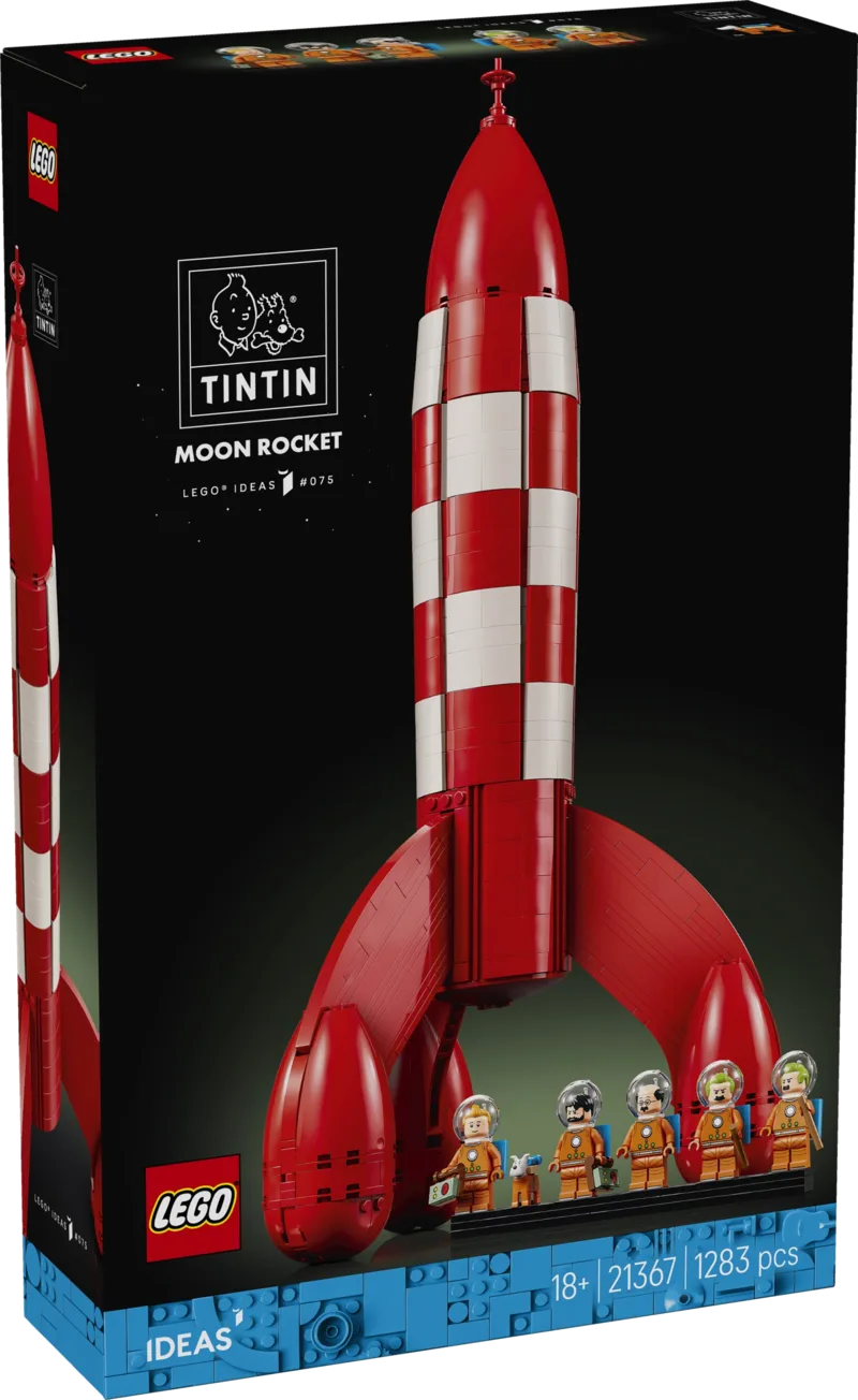 LEGO Ideas Tintin Moon Rocket set box