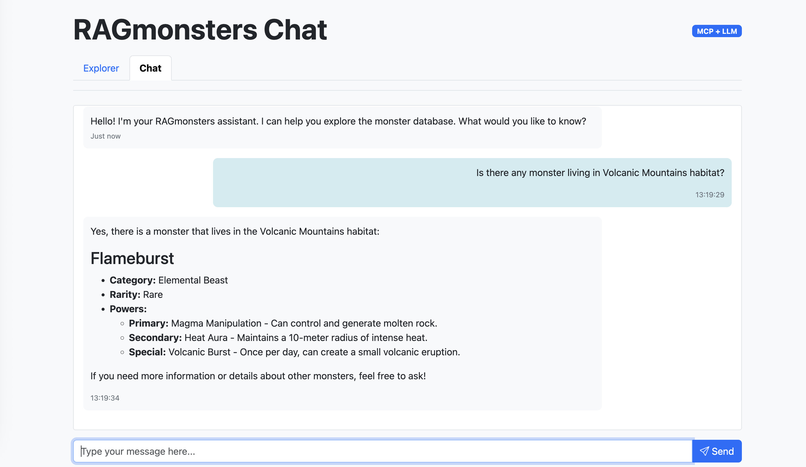 Custom PostgreSQL MCP Server for RAGmonsters