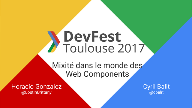 Mixité dans le monde des WebComponents slide deck cover
