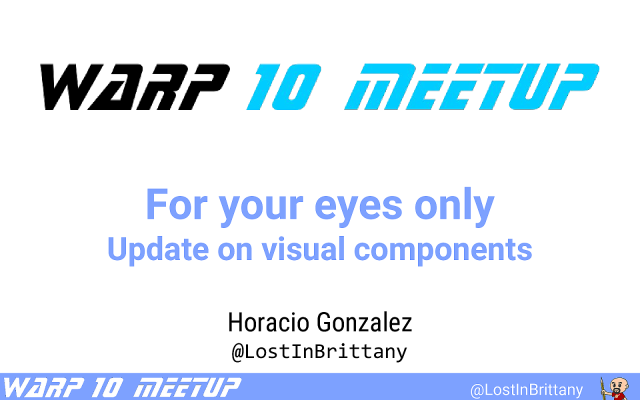 Warp 10 - For your eyes only slide deck cover