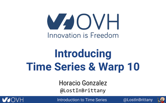 Introducing Time Series & Warp 10 slide deck cover