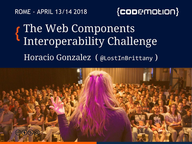 The Web Components interoperability challenge slide deck cover