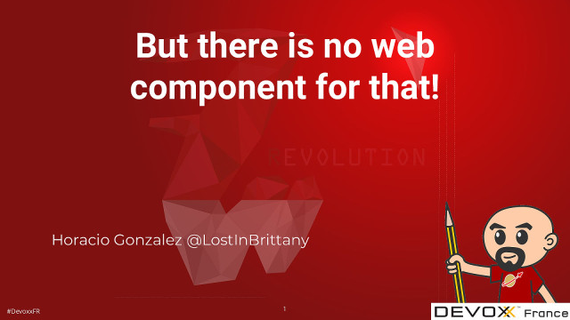 But there is no web component for that slide deck cover