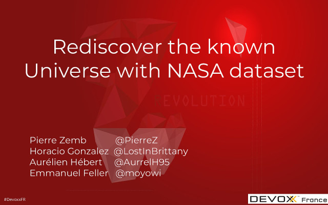 Rediscover the known Universe with NASA dataset slide deck cover