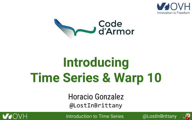 Introducing Time Series & Warp 10 slide deck cover
