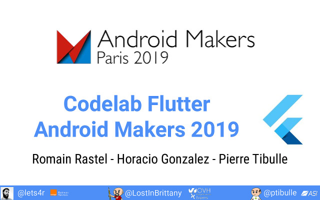 Two hours to write your first Flutter App slide deck cover