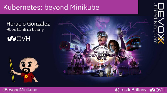 Kubernetes: beyond Minikube slide deck cover