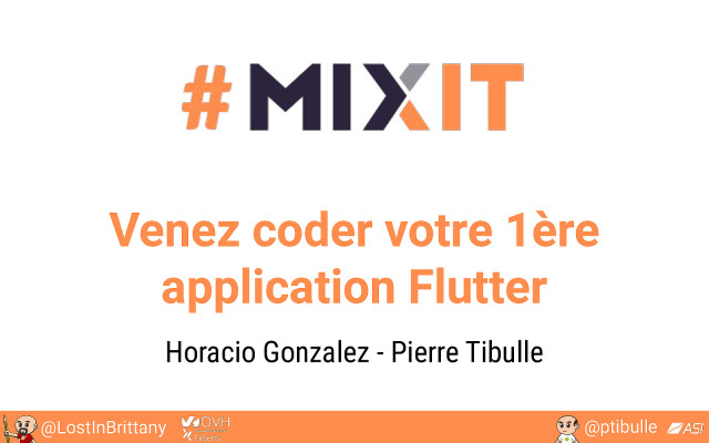 Venez coder votre 1ère application Flutter ! slide deck cover