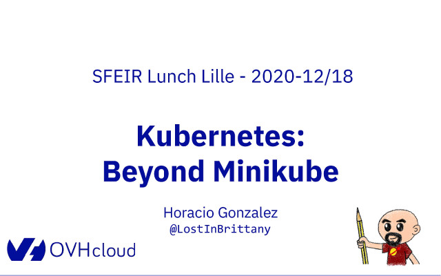 Kubernetes: beyond Minikube slide deck cover