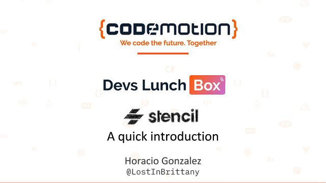 Stencil - A quick introduction slide deck cover