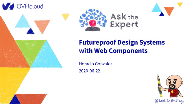 Futureproof your Design Systems with Web Components slide deck cover