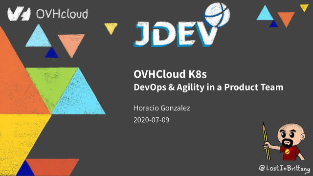 OVHCloud K8s: DevOps & Agility in a Product Team slide deck cover