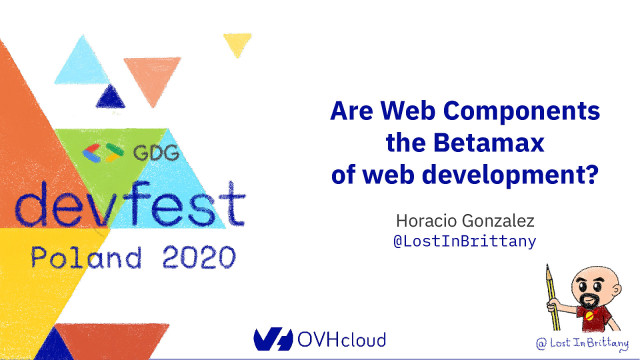 Are Web Components the Betamax of web development? slide deck cover