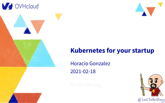  Kubernetes for your startup workshop slide deck cover