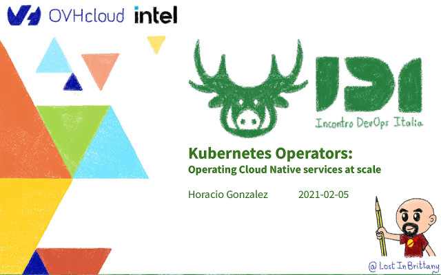 Kubernetes Operators: Operating Cloud Native services at scale slide deck cover