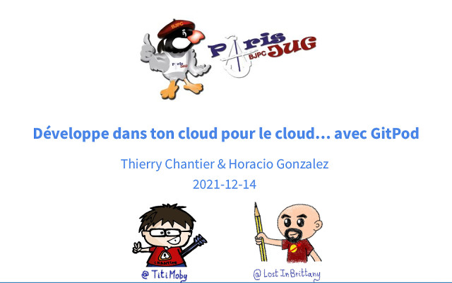 Developing for the cloud… in the cloud… with GitPod! slide deck cover