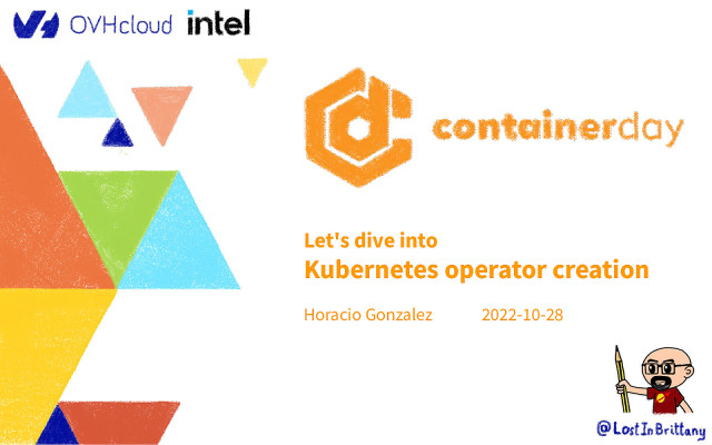 Let’s dive into Kubernetes operator creation slide deck cover