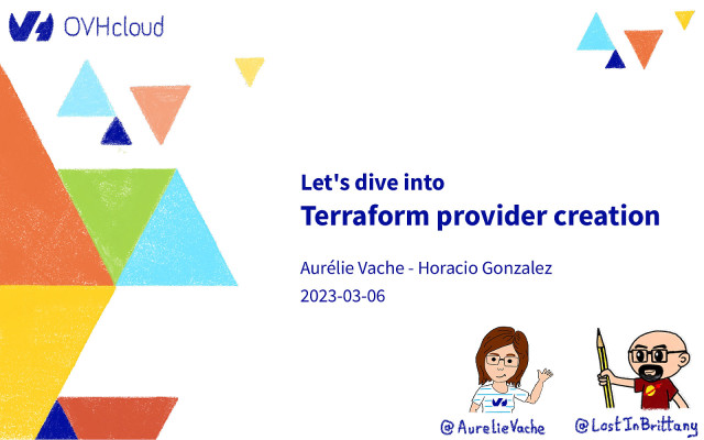 Let’s dive into Terraform provider creation slide deck cover