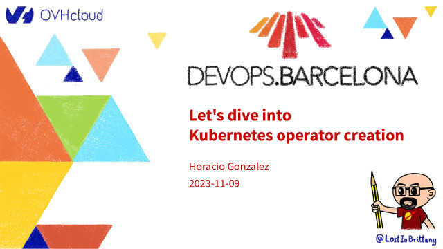 Let’s dive into Kubernetes operator creation slide deck cover