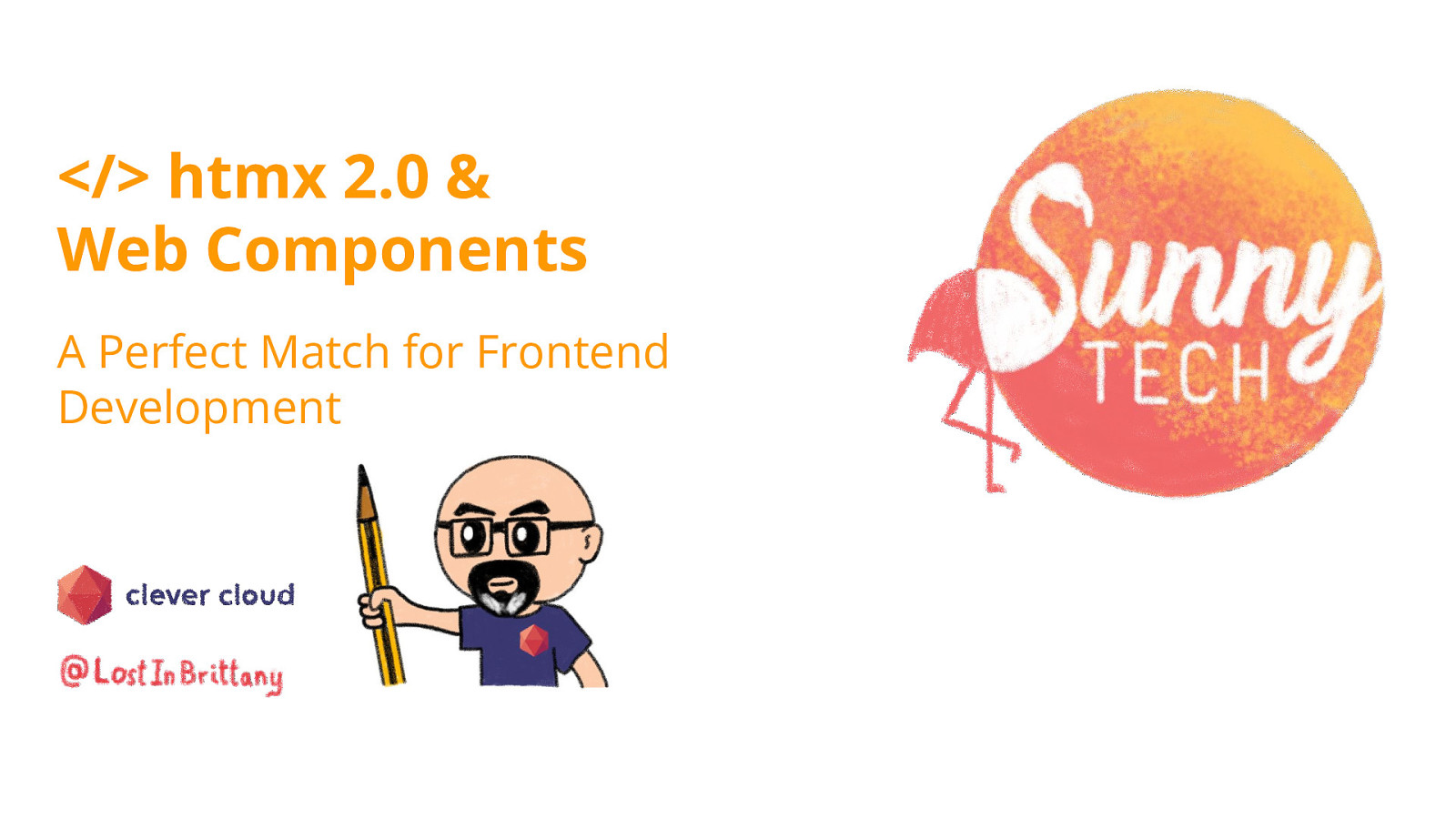 htmx & Web Components : un combo parfait pour le développement web slide deck cover