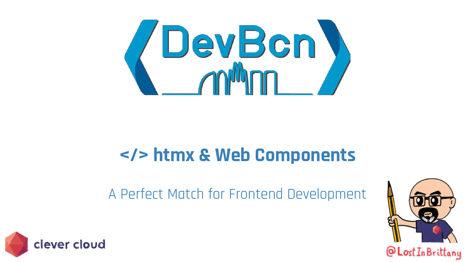htmx & Web Components: A Perfect Match for Frontend Development slide deck cover