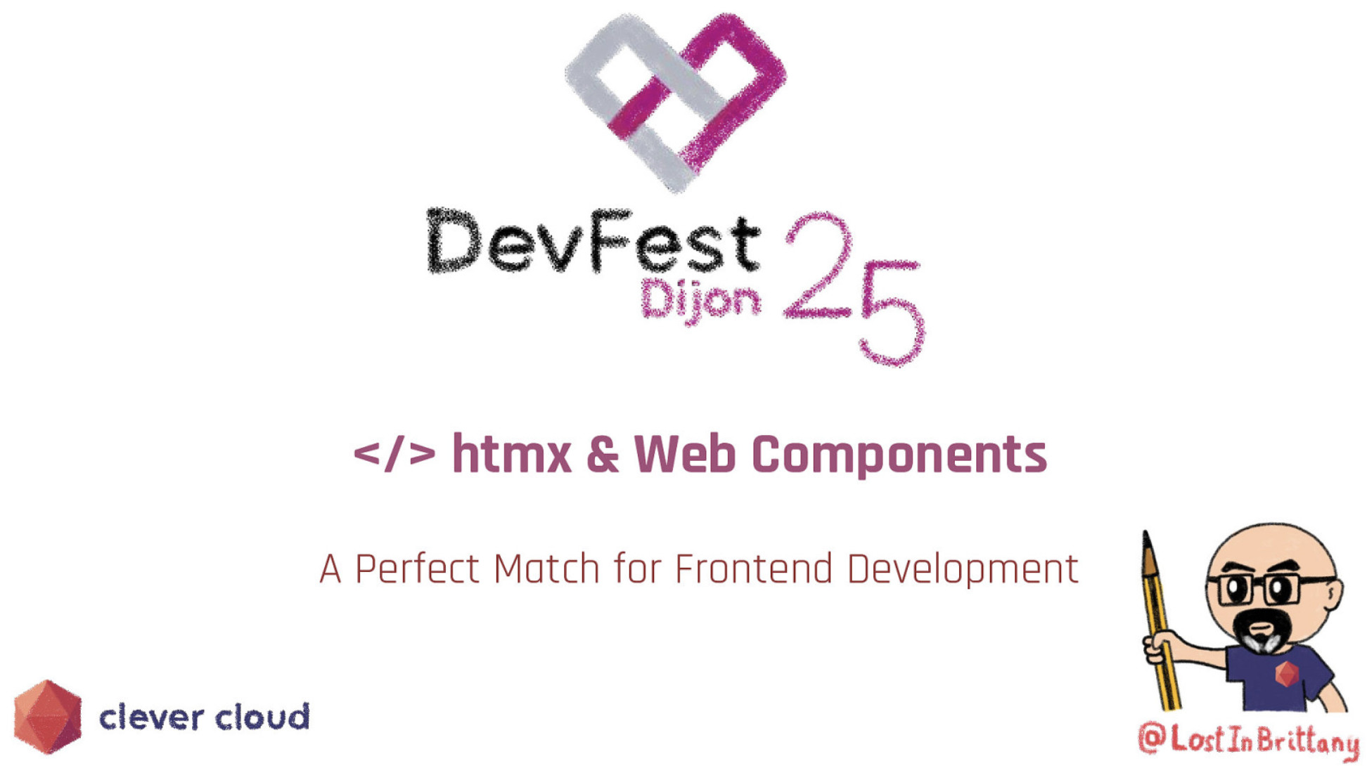 htmx & Web Components: A Perfect Match for Frontend Development slide deck cover